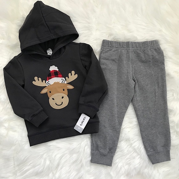 Carter's Other - Boy’s 2 Piece Christmas Set Hoodie & Pants 3T